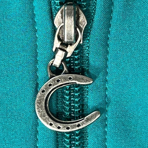 Connoisseur Equestrian Jacket - Medium - Teal - Scuba Fleece - Picture 5 of 16